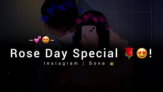 2024 Rose Day Special For Gf 😍🌹 Rose Day Status 2024  Happy Rose Day Whatsapp Status [upl. by Reteid]