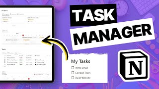 Build a Project Task Manager in Notion THE EASY WAY [upl. by Eerdua]