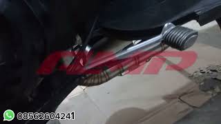 Cek sound knalpot vespa model bigbox stainless original AMP Racing [upl. by Berkie]