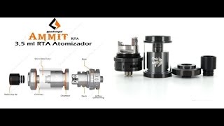 Ammit single coil review build and wick Awesome 22mm RTA [upl. by Eat]