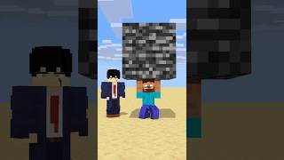 HELP Herobrine To Power Up Throw Bigger And Bigger Bedrock friendship shorts trending anime [upl. by Amikan]