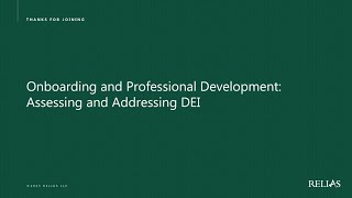 Sponsored Webinar Nurse Onboarding and Professional Development Assessing and Addressing DEI [upl. by Oiled]