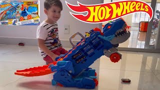 Hot Wheels ULTIMATE TREX TRANSPORTER [upl. by Anelam341]