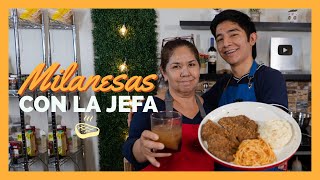 Milanesa de RES EMPANIZADA con LA JEFA [upl. by Shifrah]