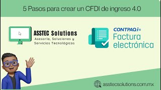 5 Pasos para crear un CFDI de ingreso 40 en Factura Electronica [upl. by Atinnor]