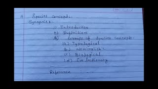 Species concept notes with explanation  typological  nominalistic  biological amp evolutionary [upl. by Cissiee]