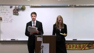 2013 Class AA State Debate  Public Forum  SDPB [upl. by Sivat]