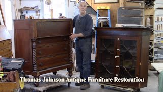 Rescuing an Antique Butlers Chest amp Bookcase  Thomas Johnson Antique Furniture Restoration [upl. by Llerrahs]