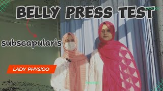 Belly Press Test for shoulder Pain Subscapularis Pain  Shoulder pain test [upl. by Meta]