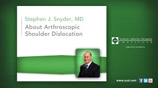 About Arthroscopic Shoulder Dislocation [upl. by Annauj]