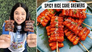 The BEST Korean Spicy Rice Cake Skewers  Korean Spicy Rice Cake RecipeKorean Food  Fun2oosh Food [upl. by Htebazileyram625]