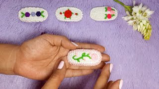 Pinza para el CABELLO con un toque UNICO Tutorial de ganchillo DIY Hair Clips  Sarayu Crochet 22 [upl. by Eseerehs]