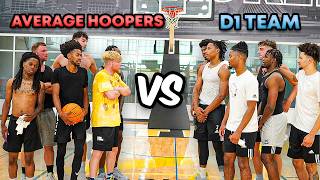 Average Hoopers VS D1 Basketball Team [upl. by Dietrich]