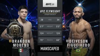 Brandon Moreno vs Deivson Figueiredo 3 UFC 270 Full fight [upl. by Gaither]