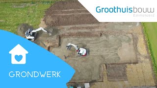 1 Starten met het GRONDWERK  Groothuisbouw op 8a  📍 Hoeksche Waard [upl. by Wat]