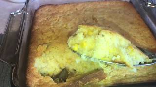 How to make Cornbread CasserolePudding Requested Video [upl. by Masson]