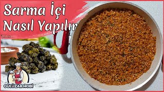 Sarma İçi Nasıl hazırlanır Yarmalı Sarma İçi Tarifi 💯 🍴 [upl. by Arit]