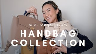 MY ENTIRE MIDRANGE LUXURY HANDBAG COLLECTION  mini reviews on senreve polene amp more ft OLEADA [upl. by Huntlee]