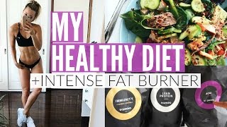 How To Eat Healthy  MY DIET  INTENSE FAT BURNING Workout [upl. by Irem83]