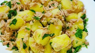 salade de Pomme de terre et thonسلطة البطاطا والتونة [upl. by Ertha]