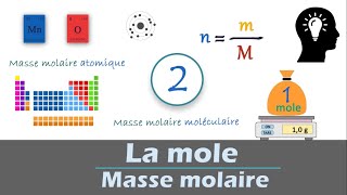 la MOLE  masse molaire atomique et moléculaire [upl. by Sul]