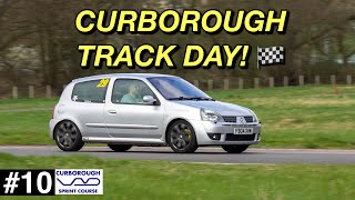 FIRST TRACK DAY IN MY CLIO 182 CURBOROUGH SPRINT [upl. by Sokcin505]