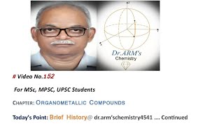 Organometallic Compounds Brief History continueddrarmschemistry4541 [upl. by Enieledam]