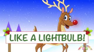 RUDLOPH THE REINDEER NEW FUN LYRICS  Christmas Songs  Nursery Rhymes TV  English Songs For Kids [upl. by Lanam]