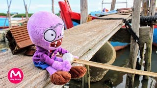 Plants vs Zombies Plush Toys  Zombie fishing  MOO Toy Story [upl. by Nivle563]