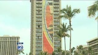 Hilton Hawaiian Village mural debuts its restored look [upl. by Sarnoff]