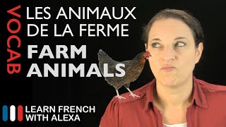 Farm Animals in French basic French vocabulary from Learn French With Alexa [upl. by Marras]