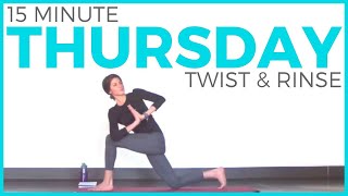 Thursday 7 Day Yoga Challenge Twist amp Rinse Vinyasa Yoga Routine  Sarah Beth Yoga [upl. by Laiceps629]