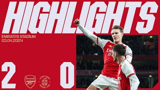 HIGHLIGHTS  Arsenal vs Luton Town 20  Odegaard fires us to all three points [upl. by Mae]