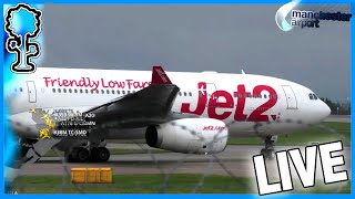 🔵LIVE SATURDAY SHOW Planespotting at Manchester Airport Visitor Park planespotting aviation [upl. by Berger]