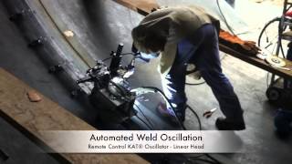 Penstock Welding Automation  KAT® Weld Oscillation Carriage  2013 [upl. by Ecirb]