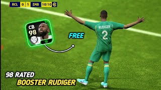 Free Booster Rudiger is Too Strong 🔥 Booster Rudiger  eFootball 24 [upl. by Bernstein]