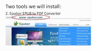 Convert EPUB to PDF with Epubor EPUB to PDF Converter [upl. by Htelimay111]