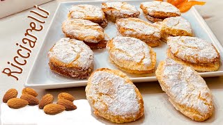 BISCOTTI NATALIZI DI FROLLA ALLE MANDORLE E MARMELLATA DI ARANCE  SI SCIOLGONO IN BOCCA [upl. by Yee18]