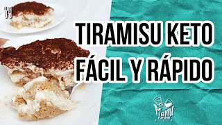 🍰TIRAMISU KETO POSTRE FACIL Y RAPIDO  THE BEST KETO TIRAMISU  Manu Echeverri [upl. by Conant154]