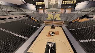 Hussey Seating Company  3D Rendering of Telescopic Bleachers  Mizzou Arena [upl. by Florella407]