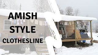 Installing an AmishStyle Pulley Clothesline [upl. by Scoles]