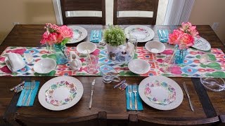 Easy Spring Easter Tablescape [upl. by Jamill]