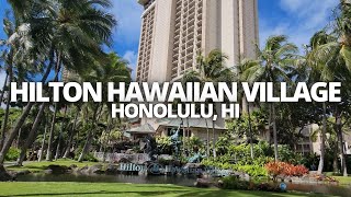 Exploring The Hilton Hawaiian Village in Waikiki Honolulu Hawaii USA Walking Tour hiltonhawaii [upl. by Nairdna]