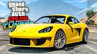 TUNANDO O NOVO CARRO PFISTER GROWLER Porsche Cayman 718 GTA 5 Online DLC TUNERS [upl. by Assital]