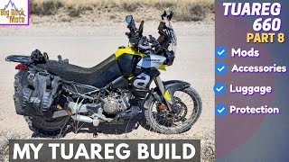 Aprilia Tuareg 660  Modifications Accessories amp Luggage EP8 [upl. by Olonam821]