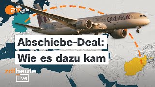 28 Straftäter nach Afghanistan abgeschoben – welche Rolle Katar spielte  ZDFheute live [upl. by Bannister]