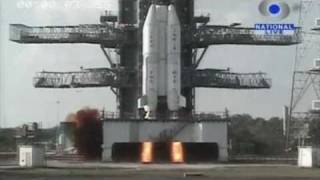 India satellite rocket explodes after takeoff [upl. by Ardeid]