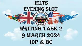 9 March 2024 IELTS  Writing Task 2  Academic  Exam Review  INDIA [upl. by Whitehurst169]