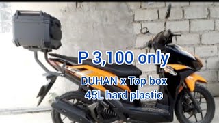 DUHAN TOP BOX  UNBOXING  DUHAN X HARD PLATIC 45L TOPBOX [upl. by Alisan]