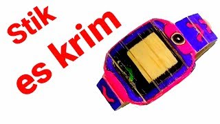 Membuat Replika Jam Tangan IMOO WATCH PHONE Z5 Dari Stik Es Krim  Cara Cara Bermanfaat [upl. by Aned946]